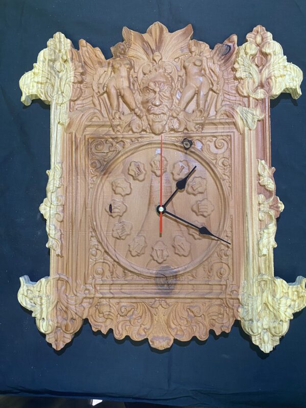 2 Ladies Plus Devil Clock
