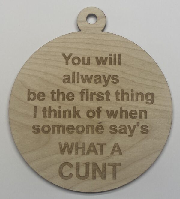 Rude Ornament # 12
