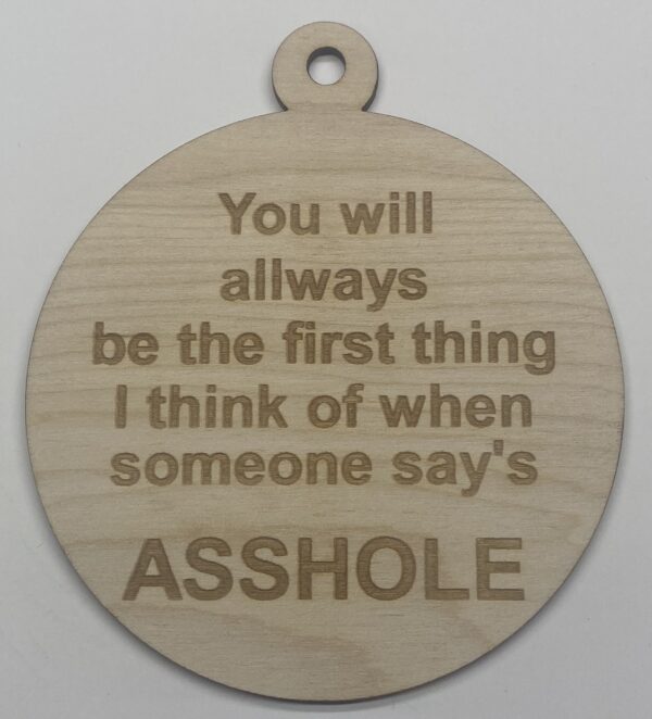 Rude Ornament # 13