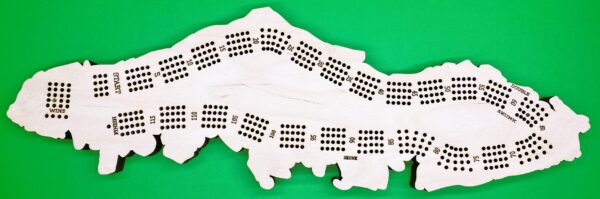 Vancouver Island 4 player cribbage board