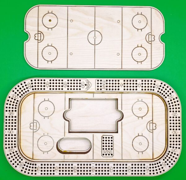 Hockey Ring 4 player cribbage board