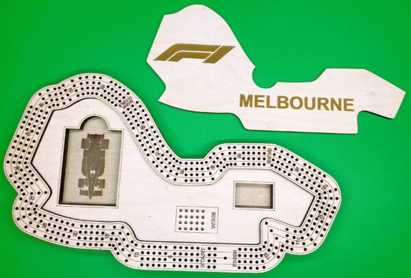 Melbourne F1 4 player cribbage board