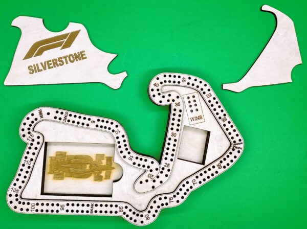Silverstone F1 2 player cribbage board
