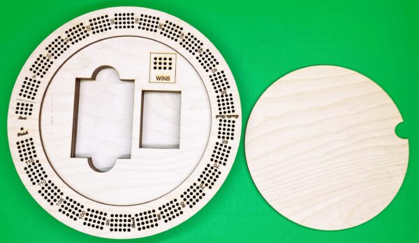 Round 4 player cribbage board
