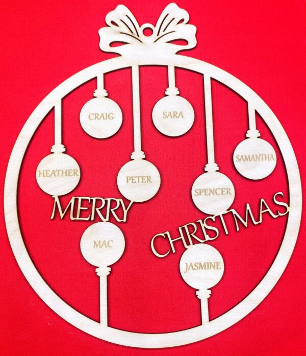 10 inch family Ornament