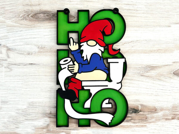 HO HO HO Naughty Gnome