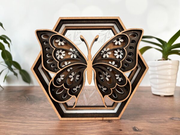 Butterfly Hexagon Ornament Box