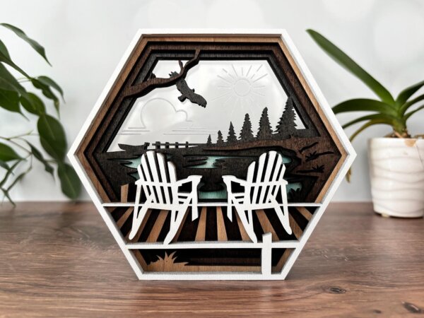 Deck Chairs Hexagon Ornament Box