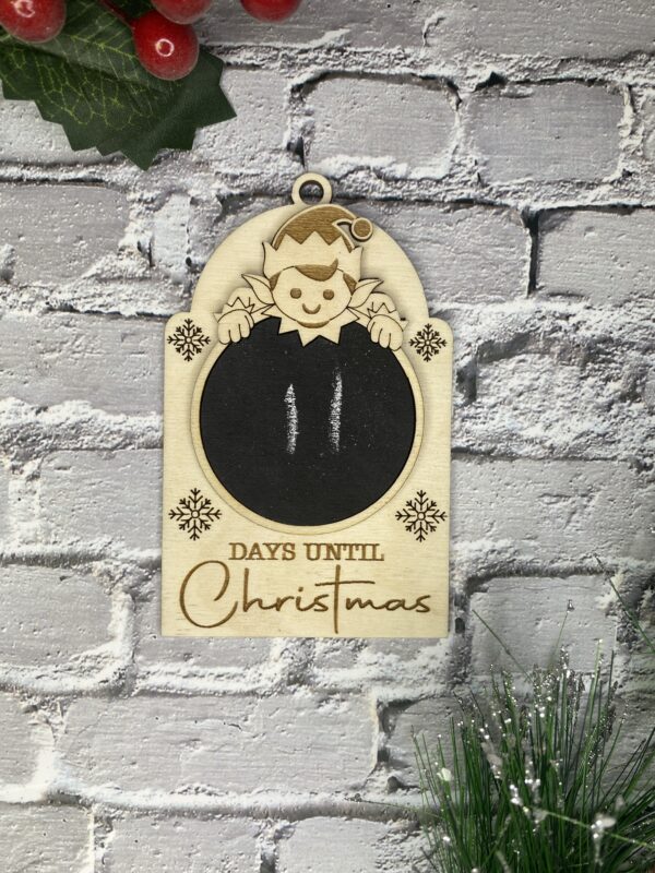Elf Countdown Wood