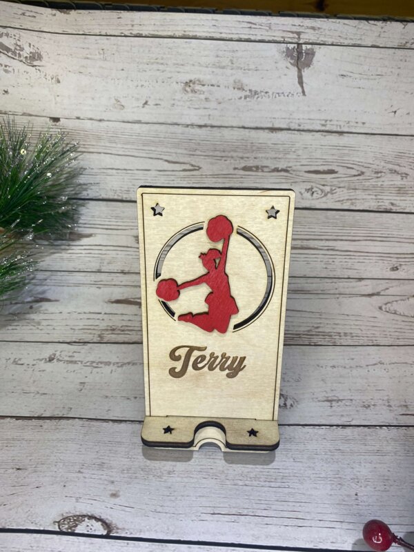 Female Cheerleader Phone Holder