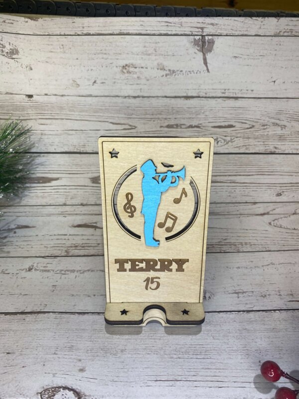 Trumpet Player Phone Holder