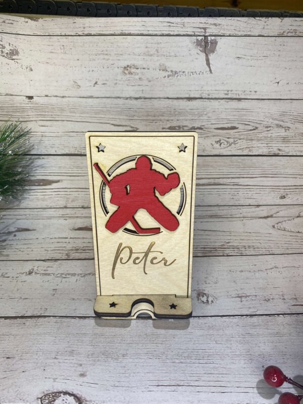 Hockey Goalie Phone Holder