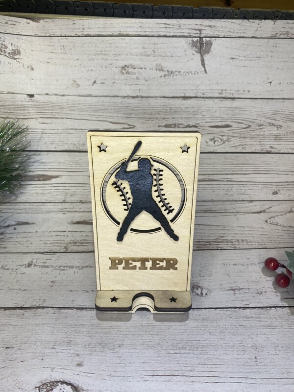 Male Softball Phone Holder