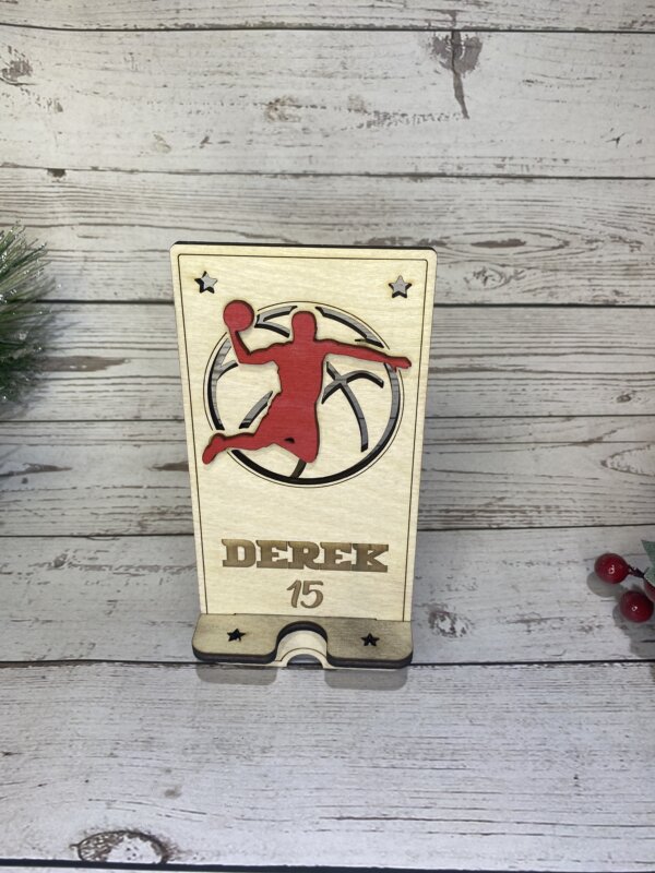 Male Basketball Player Phone Holder