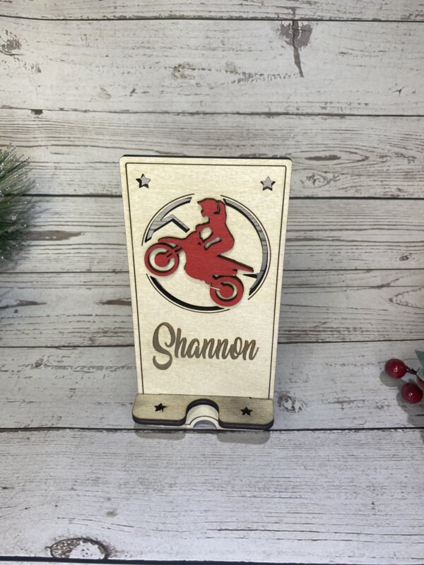 Female Dirt biker Phone Holder