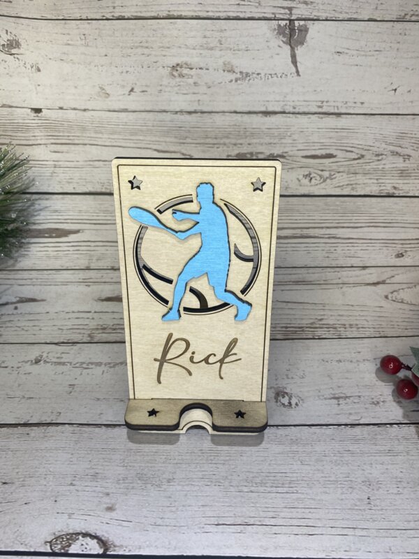 Male Tennis Player Phone Holder