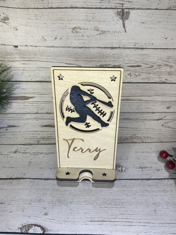 Male Softball Phone Holder