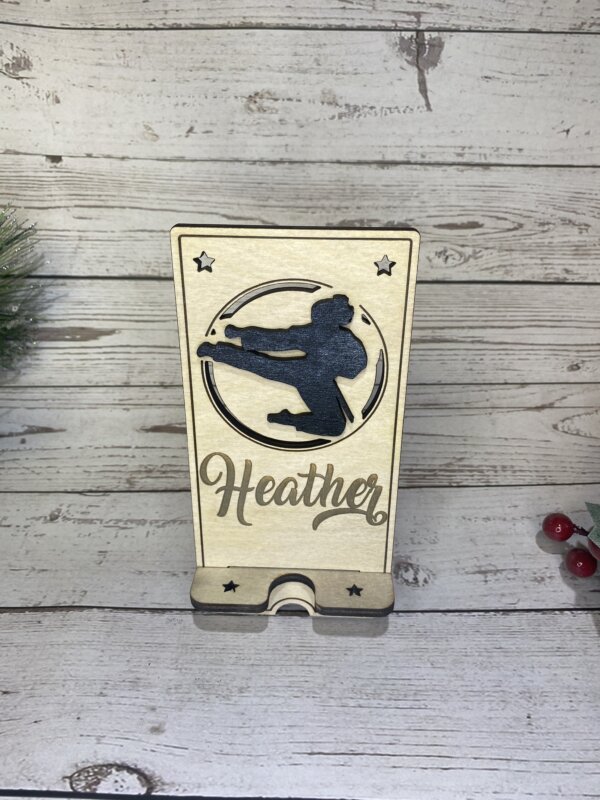 Female Martial Arts Phone Holder