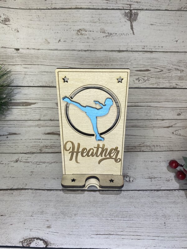 Female Figure Skater Phone Holder