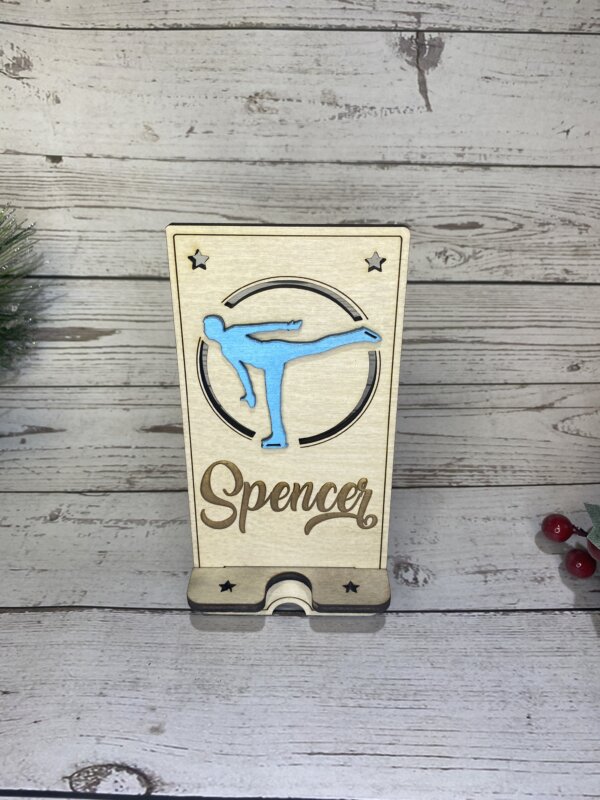 Male Figure Skater Phone Holder