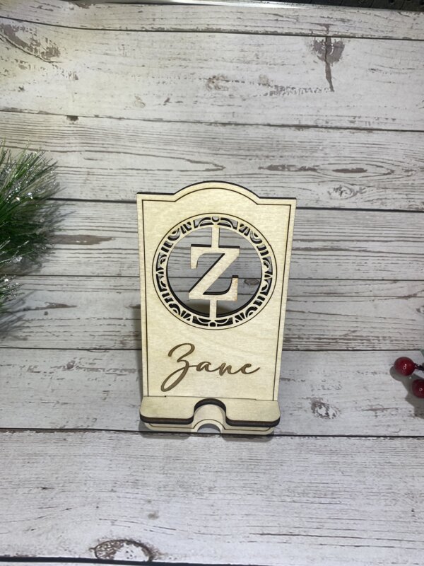 Z Initial Phone Holder