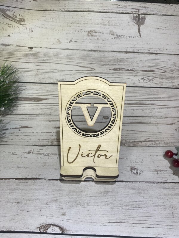 V Initial Phone Holder