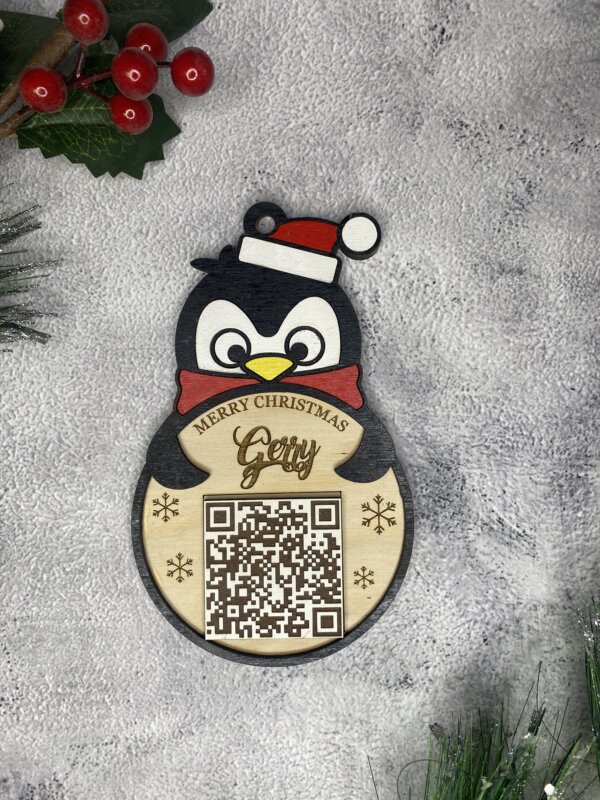 7" Male Penguin Ornament
