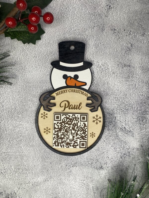 7" Snowman Ornament