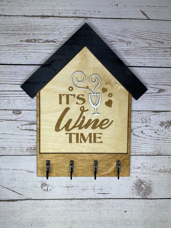 It's Wine Time Key Holder