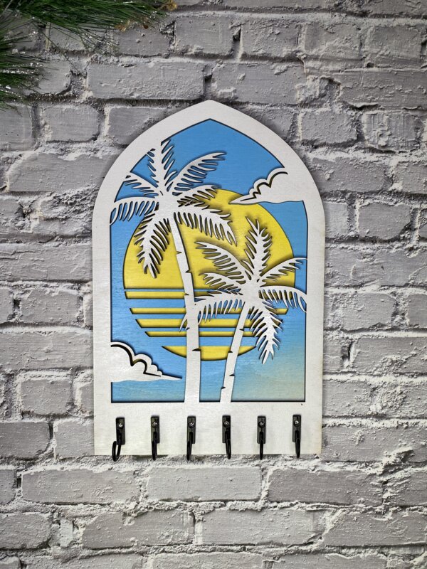Palm Trees Key Holder