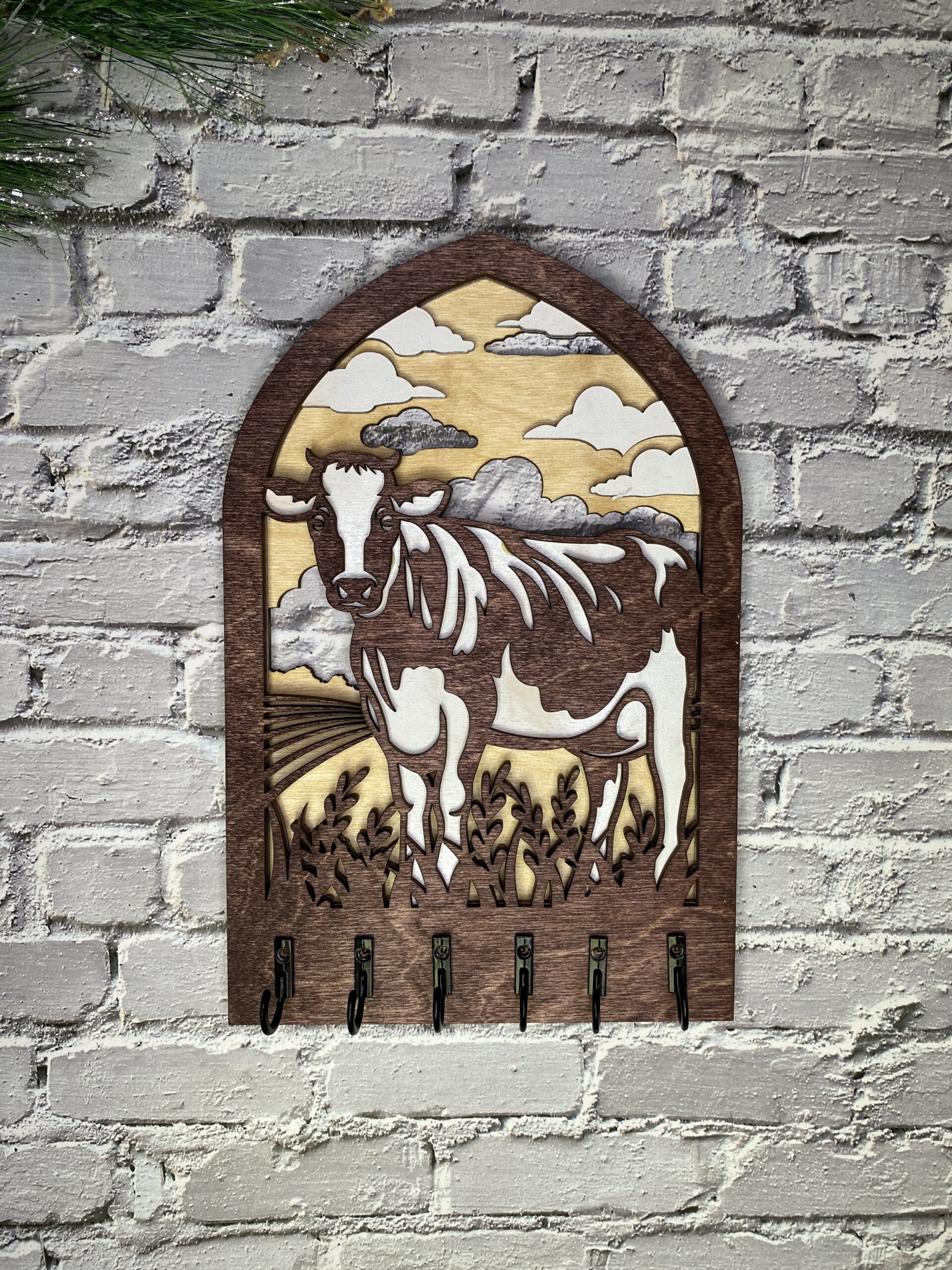 Cow Key Holder - VI Woodcraft