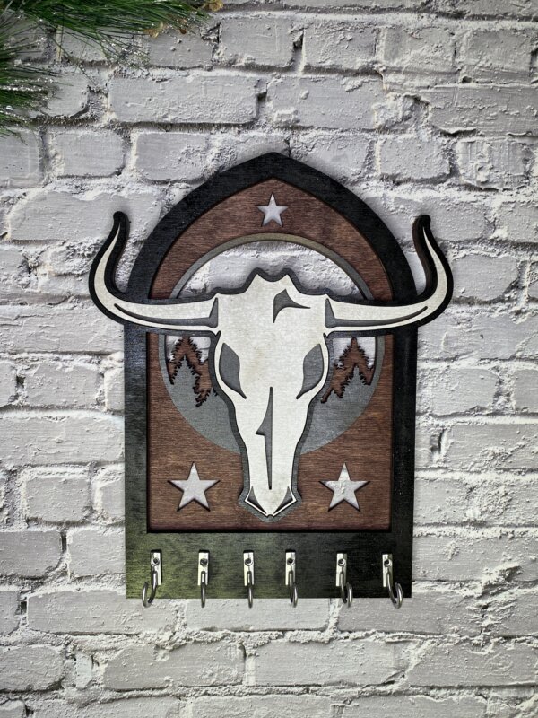 Bull Skull key Holder