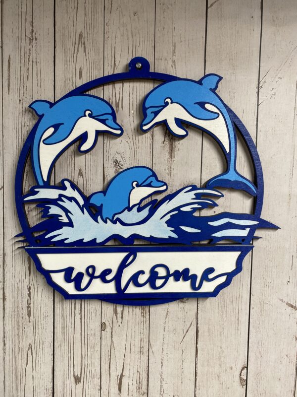 Dolphin Welcome Sign