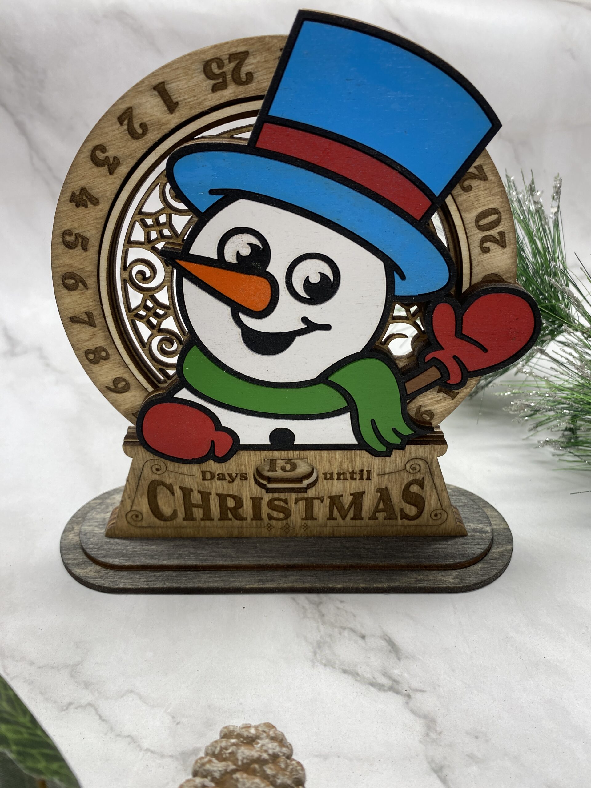 Snowman Countdown Ornament