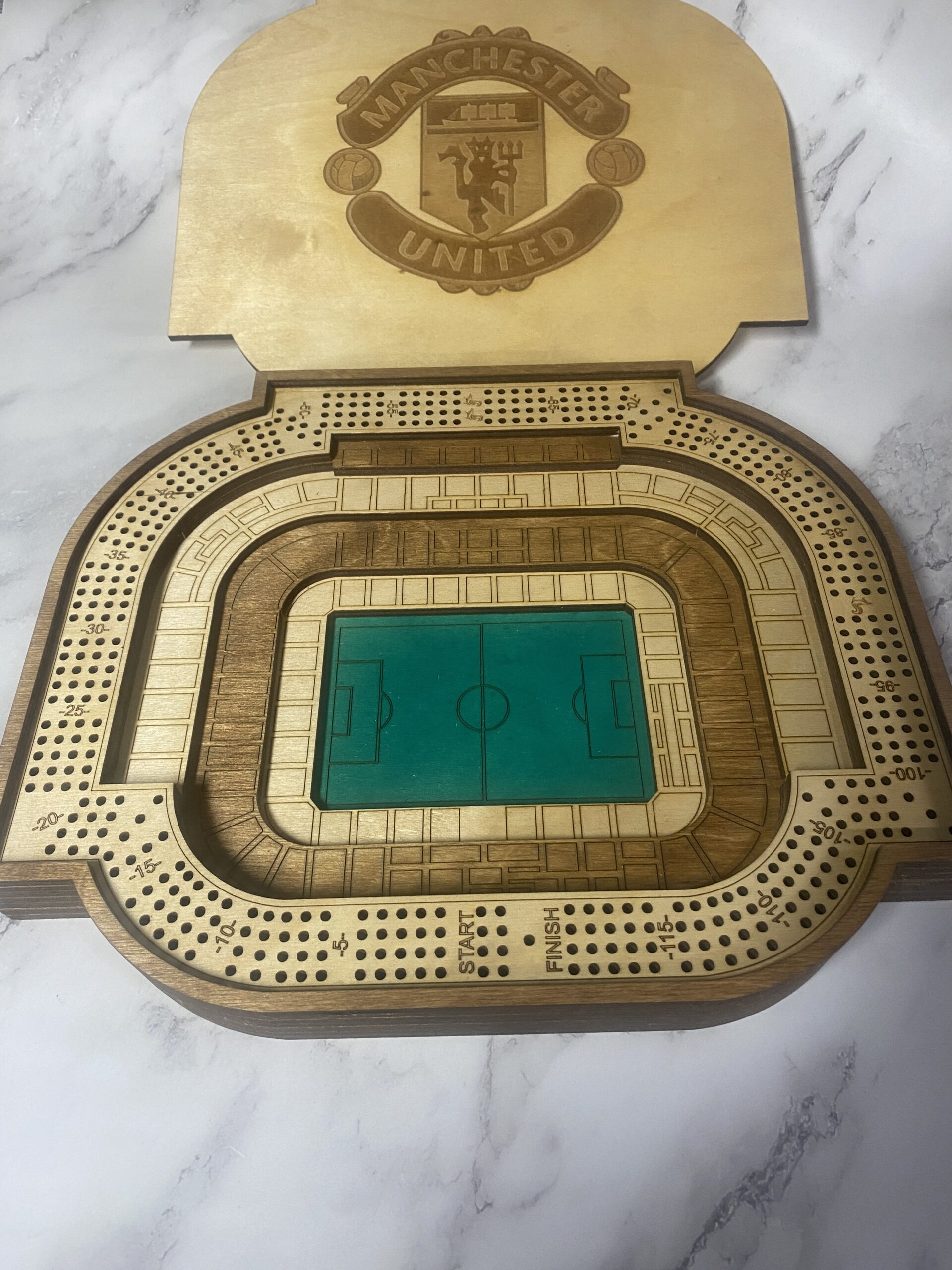 Manchester United 4 Player Cribbage Board