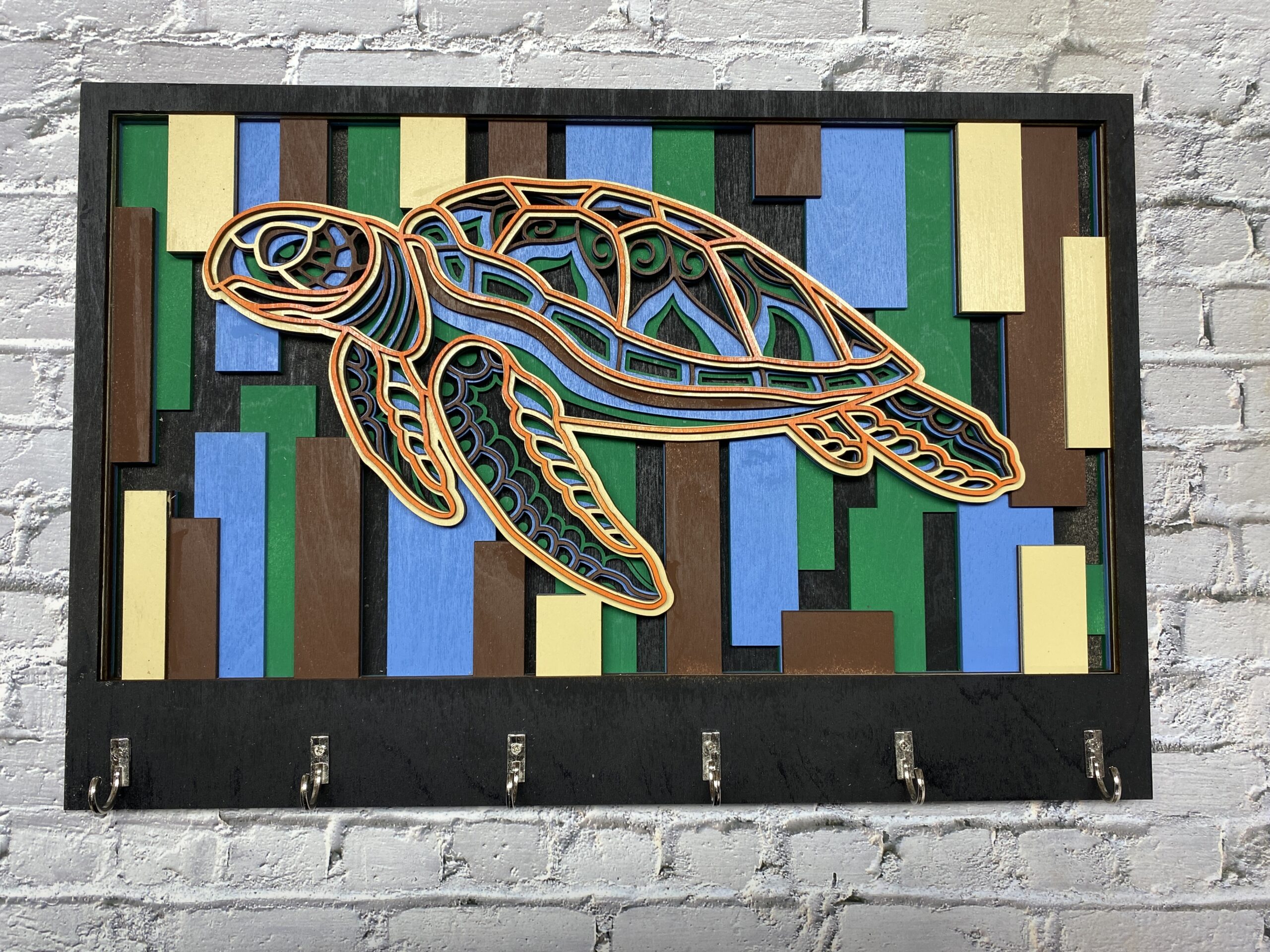 18 inch 5 Layer Sea Turtle Key holder