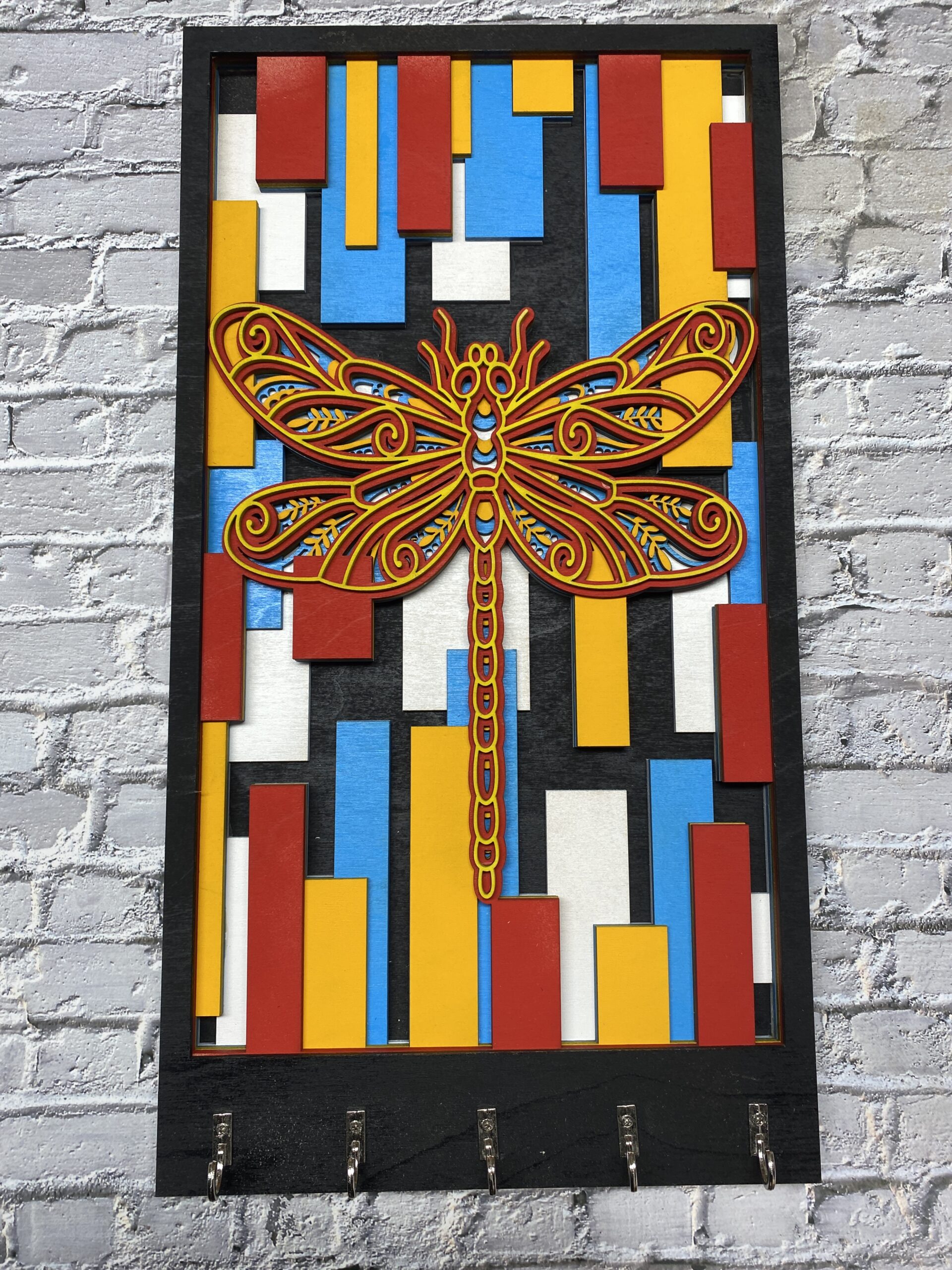 18 inch 5 Layer Dragonfly Key holder