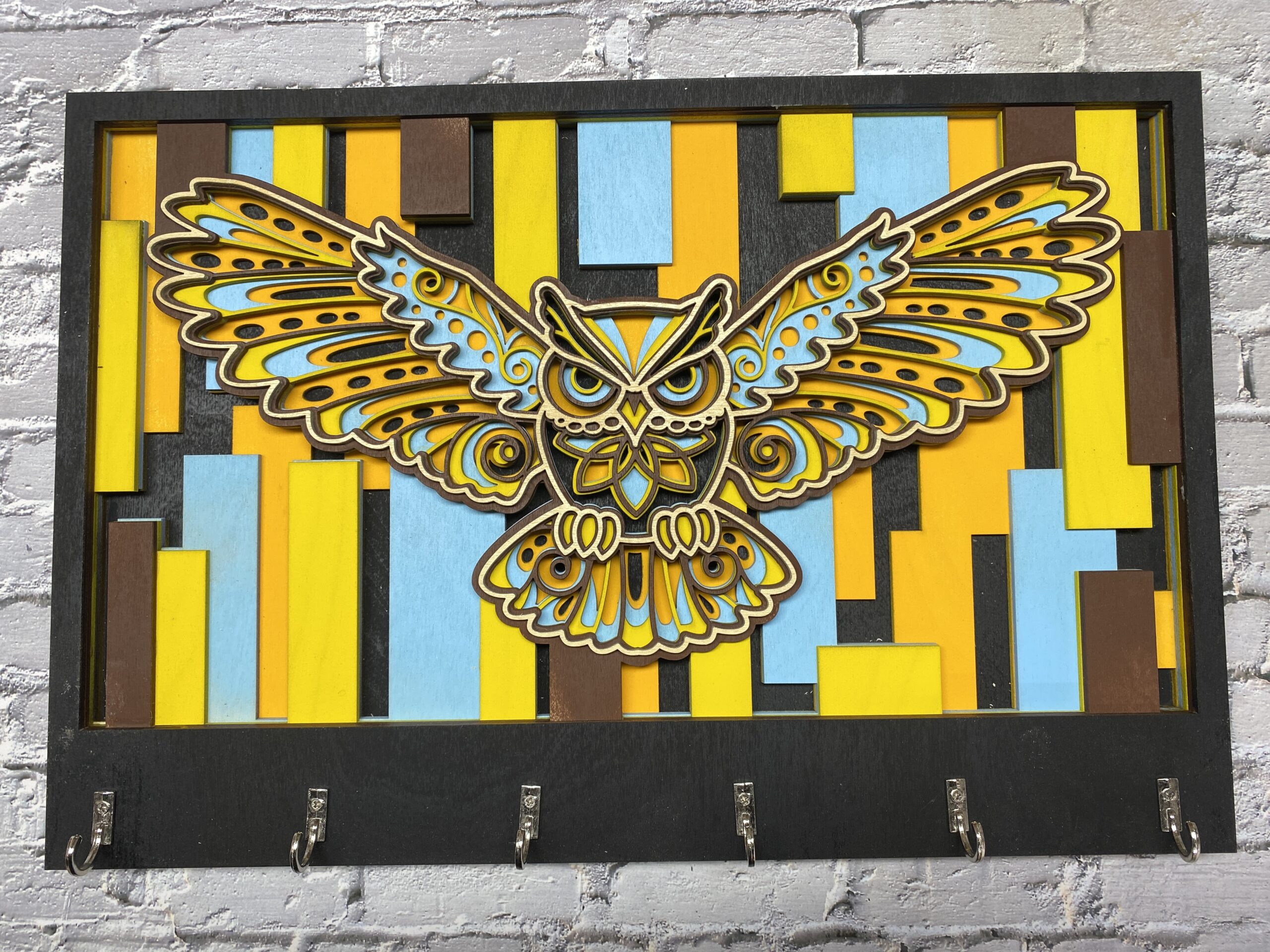 18 inch 5 Layer Owl Key holder