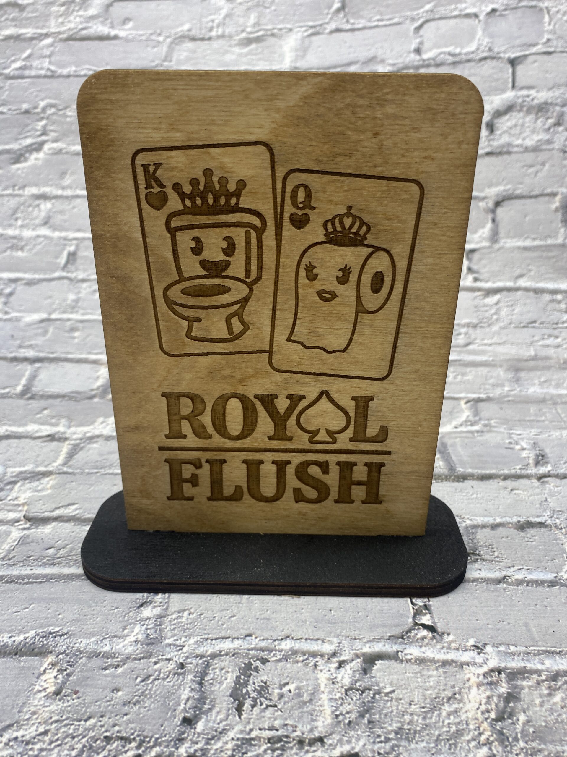 Royal Flush Decorative 6 inch Sign