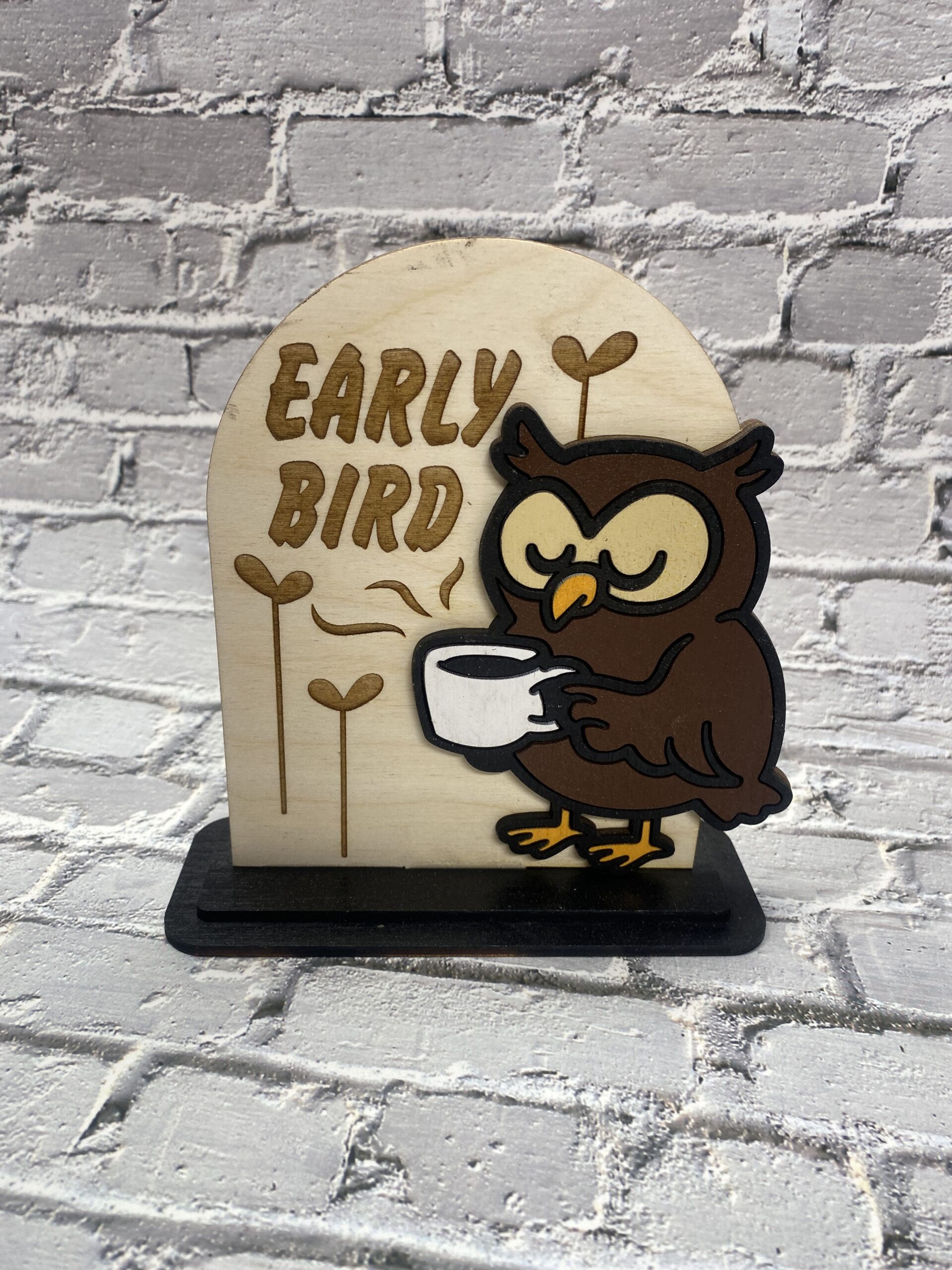 Early Bird Decorative 6 inch Sign