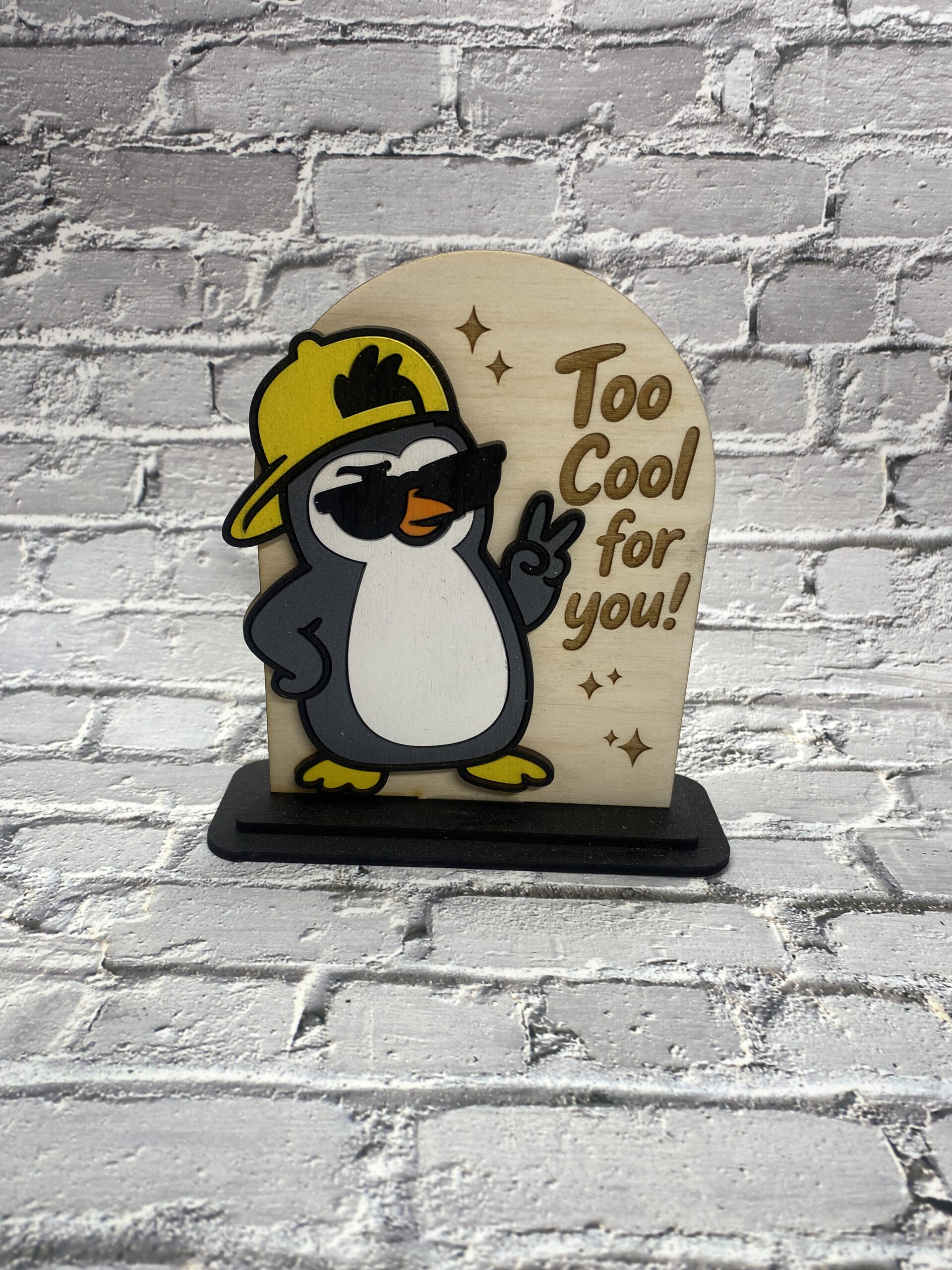 Too Cool for You Decorative 6 inch Sign