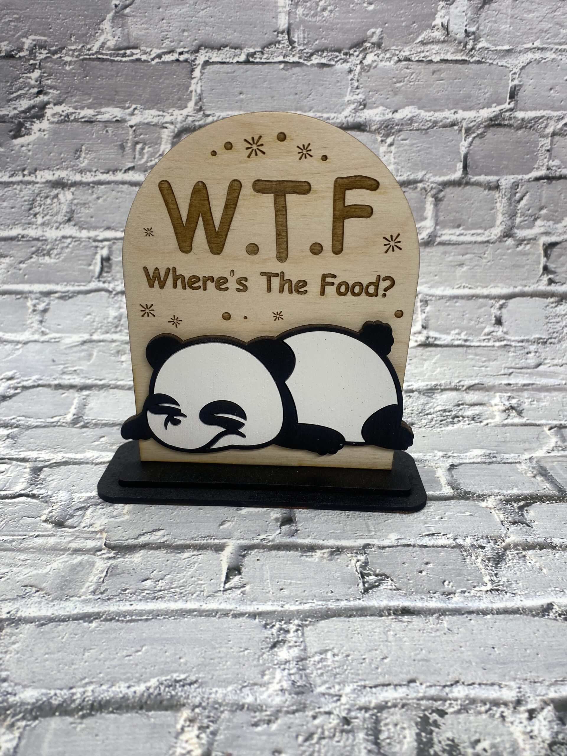 W.T.F. Decorative 6 inch Sign