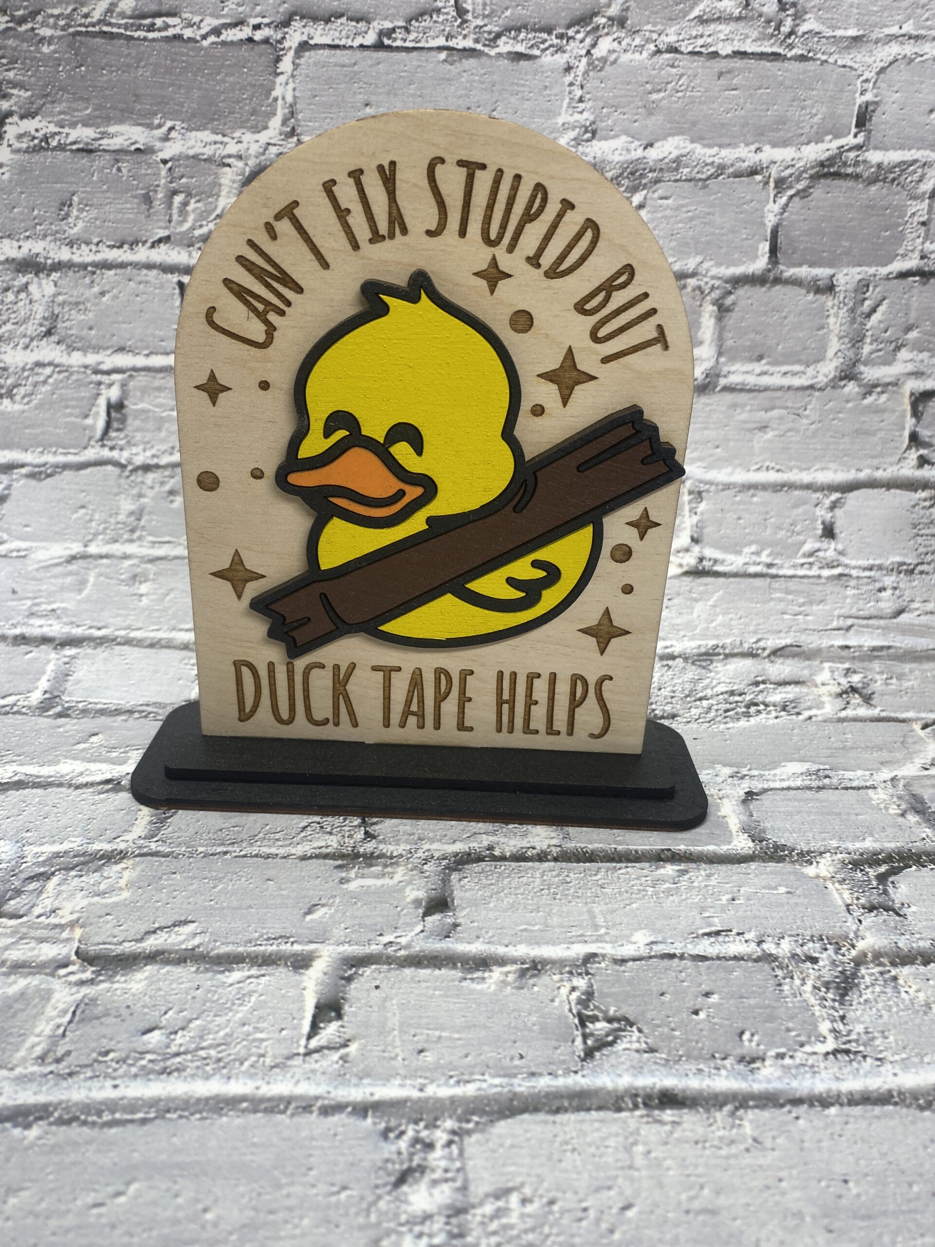 Can't Fix Stupid Decorative 6 inch Sign