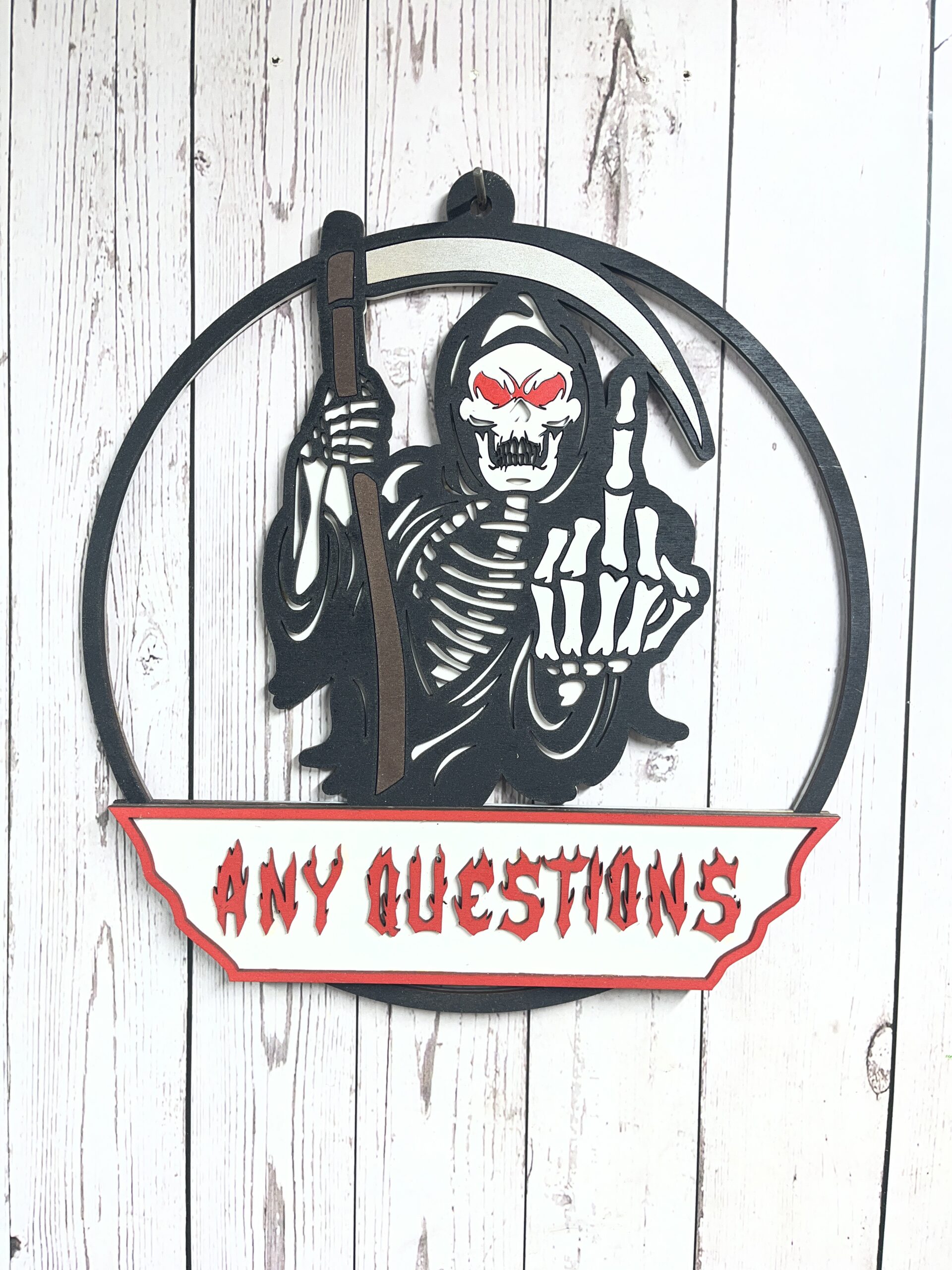 Any Questions Sign