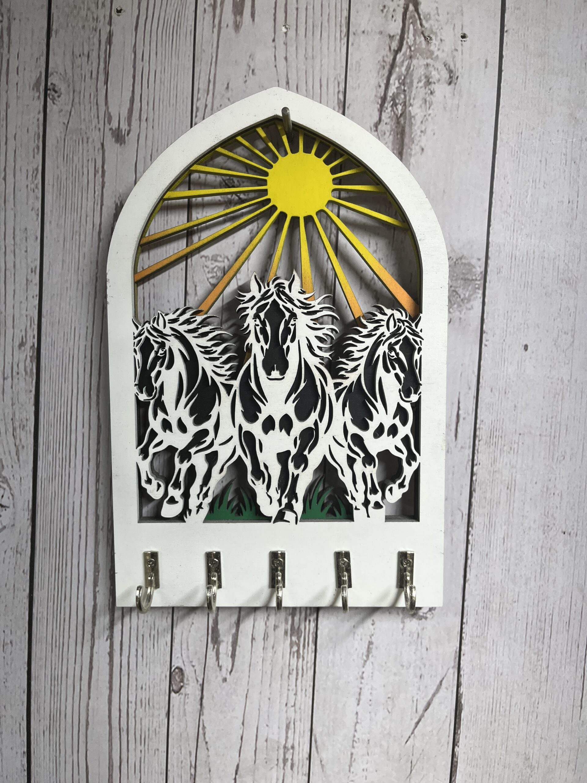 3 Horse Keyholder